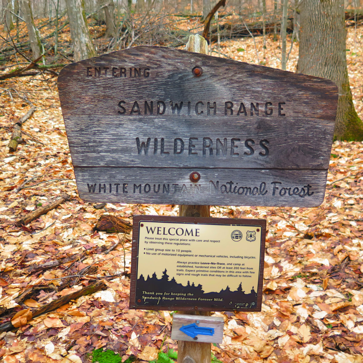 Whiteface-Passaconaway-Sandwich-Wilderness-Sign-20190424