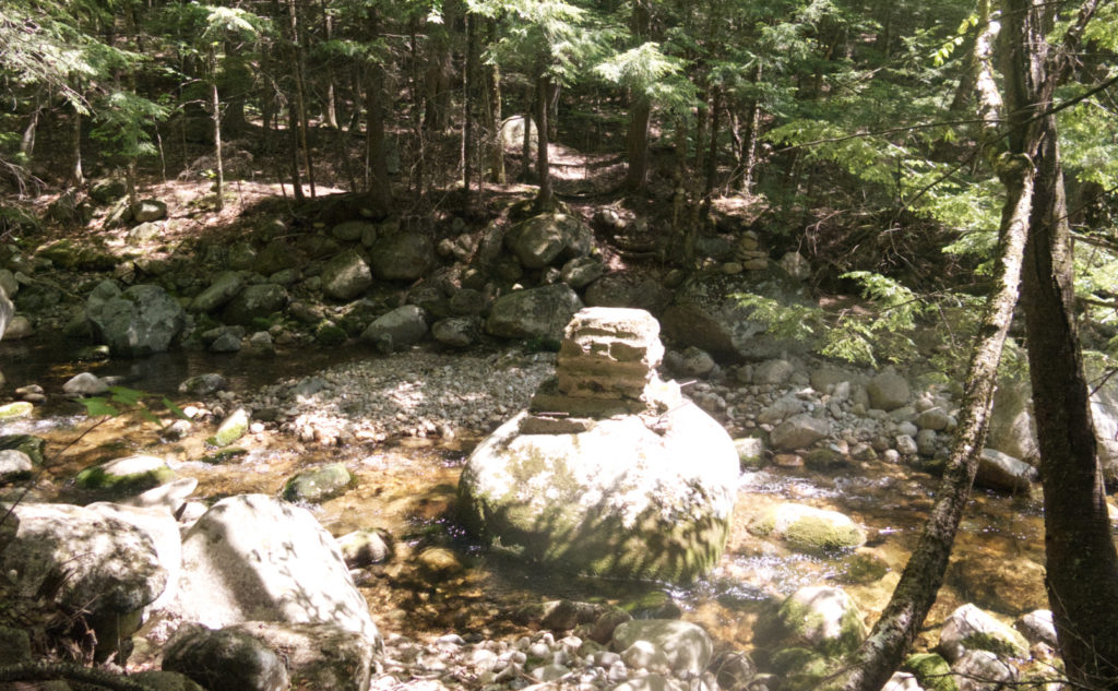 Crossing the Whiteface River. Much easier this time. 
