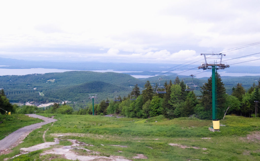 View of Lake Winnipesauke from the ski slopes of Gunstock! 