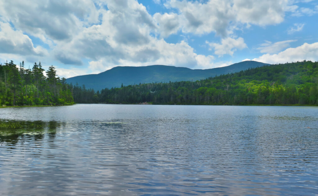 Lonesome Lake, looking toward Kinsman Ridge.  