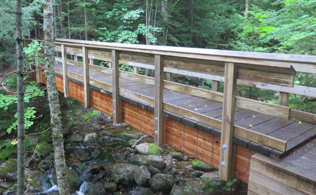 Footbridge across 19 Mile Brook. 