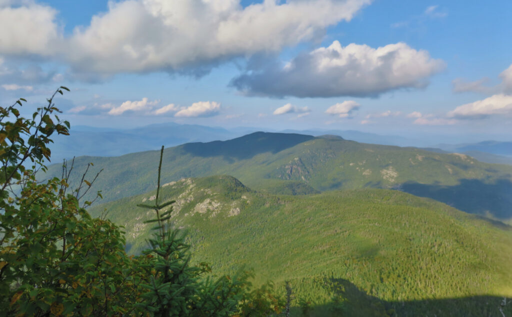 Distant view of Imp Mountain, with Mt Moriah in the background. 