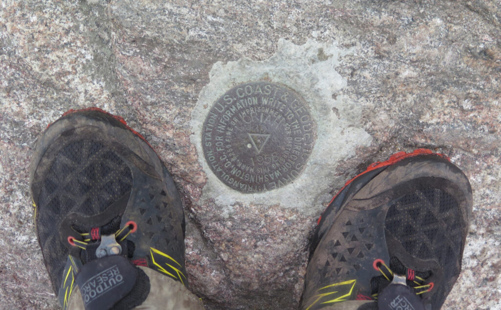 Mt Moriah summit medallion. 
