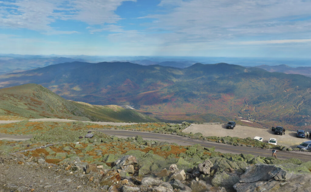 View of Carter-Moriah range from Mt Washington, with the Wildcat Ski Area on the right. 