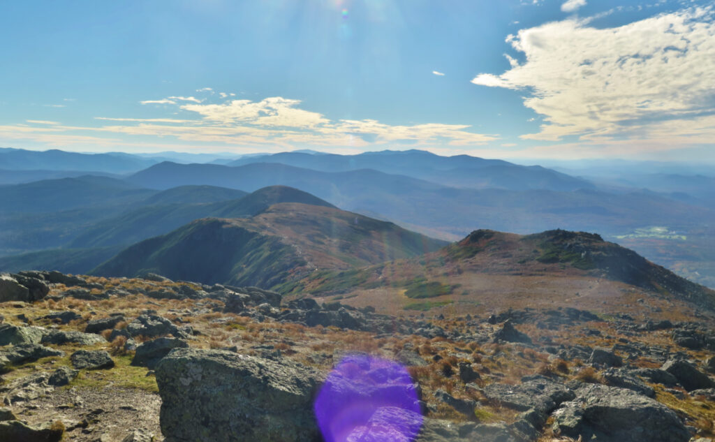 View of Mt Eisenhower from the summit of Mt Monroe. 