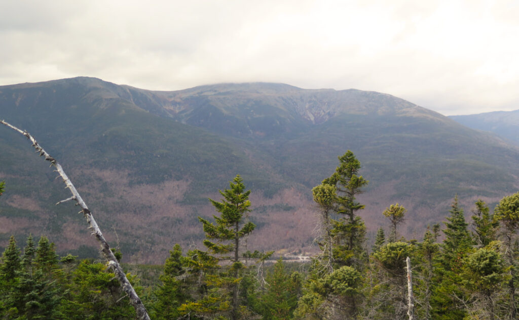 View of Mt Washington's Tuckerman's Ravine, Raymond Cataract, and Huntington's Ravine. 