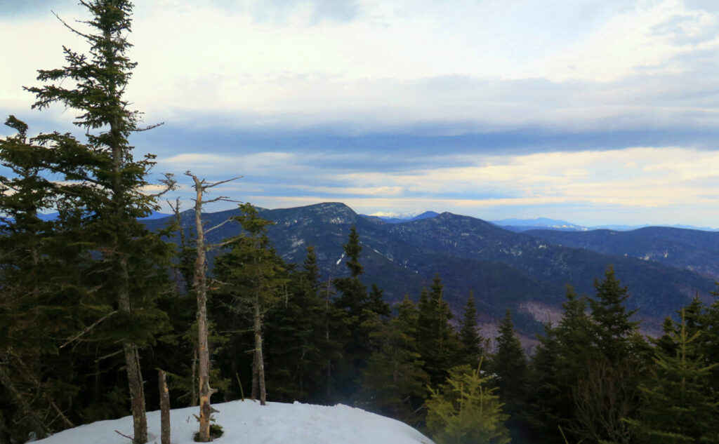 View toward Mt Washington, with Mt Osceola in the foreground. Mt Tecumseh, NH. 